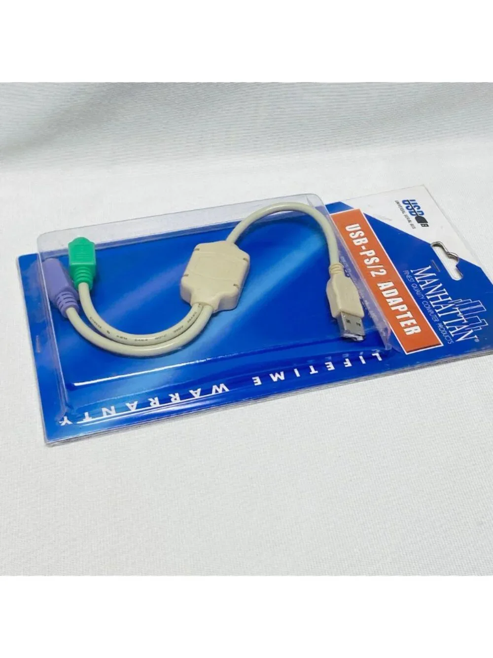 Manhattan USB-PS/2 Adapter For PS/2 Devices To USB Port Model 364966 New